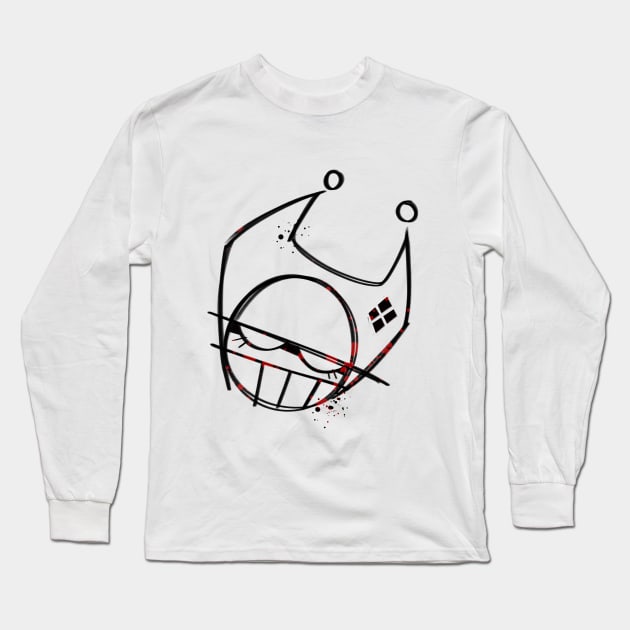 Harlequin grafiti Long Sleeve T-Shirt by Jokeboi